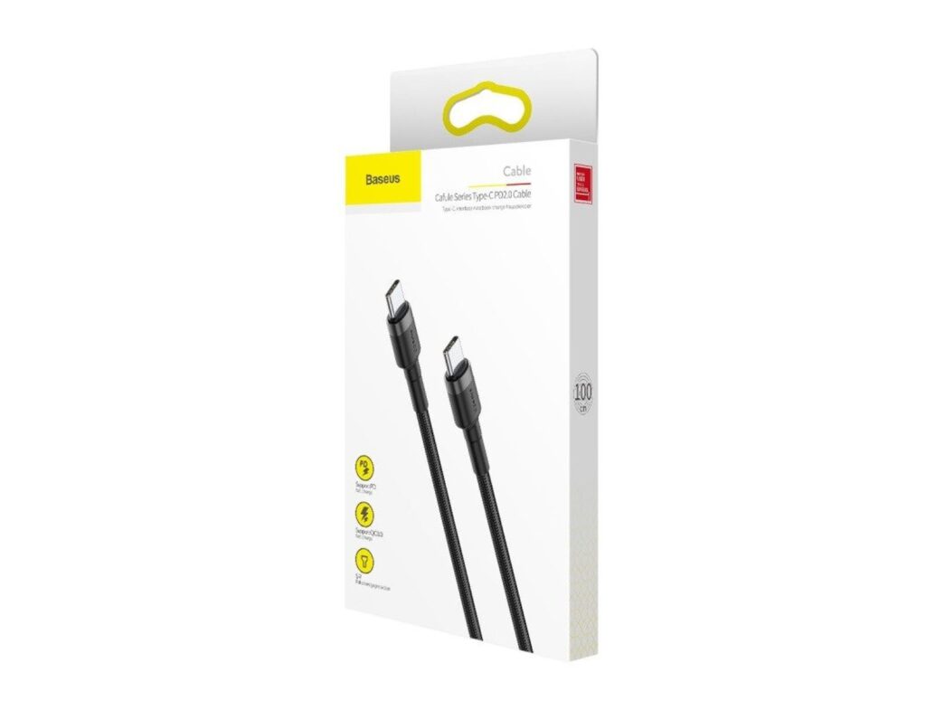Καλώδιο Baseus Usb-C - 60W - 1M - Γκρι/ Μαύρο