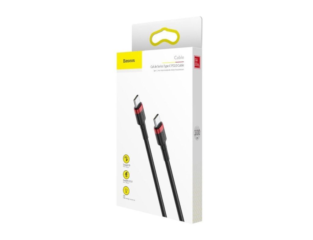 Καλώδιο Baseus Usb-C - 60W - 1M - Κόκκινο/Μαύρο