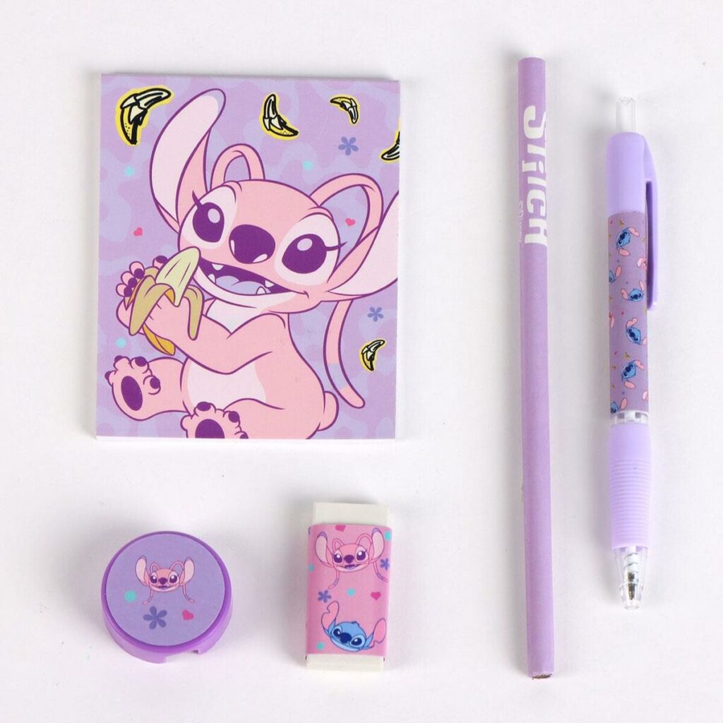 Κασετίνα με Aξεσουάρ Stitch Ροζ