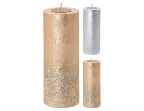 Κεριά & Κηροπήγια Candle Pillar Wax 7X17Cm 2Ass Acc690670