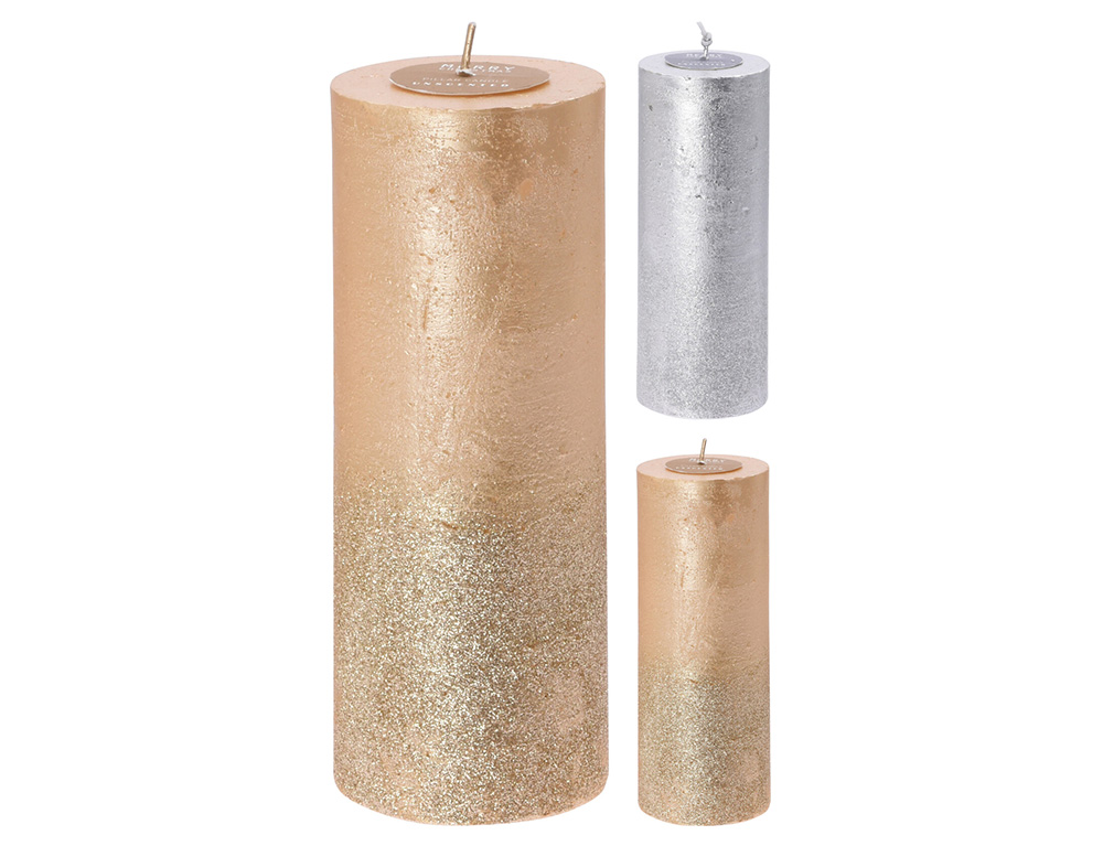 Κεριά & Κηροπήγια Candle Pillar Wax 7X17Cm 2Ass Acc690670