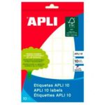 Κολλητικές ετικέτες Apli Λευκό χαρτί 10 Φύλλα 16 x 22 mm (x10)