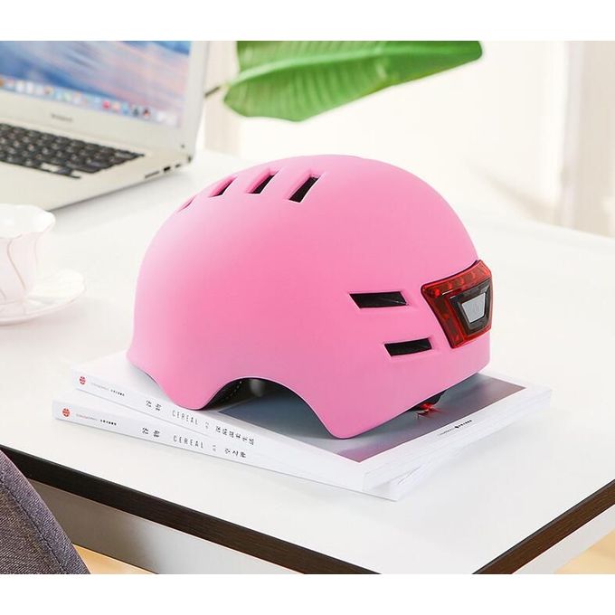 Κράνος ποδηλάτου με προβολέα LED - S45-79-3 - 652886 - Pink