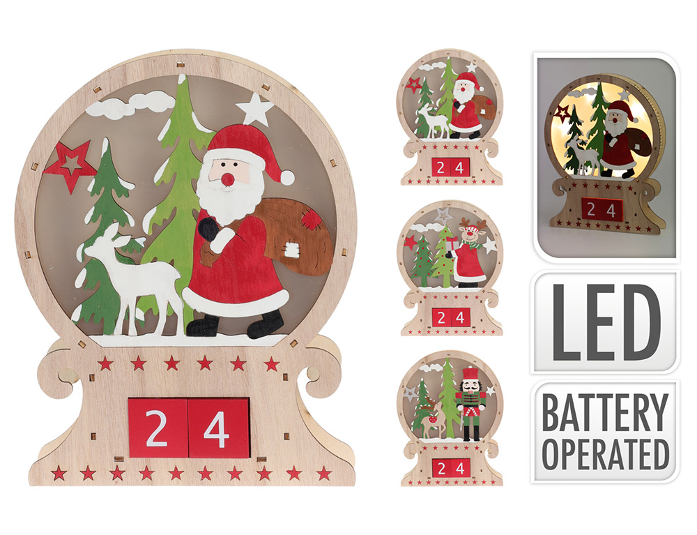 Μαγικά Ημερολόγια Advent Calendar Clock With Led Dh8065340