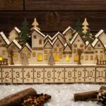 Μαγικά Ημερολόγια Wooden House Advent Led (F1)