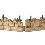 Μαγικά Ημερολόγια Wooden House Advent Led (F1)