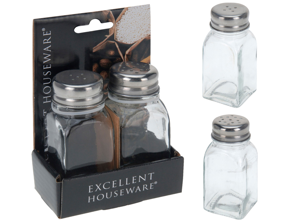 Μύλοι Και Δοχεία Μπαχαρικών Pepper And Salt Shaker Eh Glass 170423510