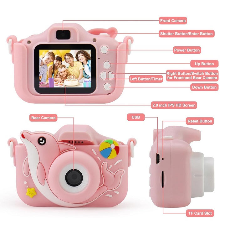 Παιδική ψηφιακή κάμερα - X12 - 884478 - Pink