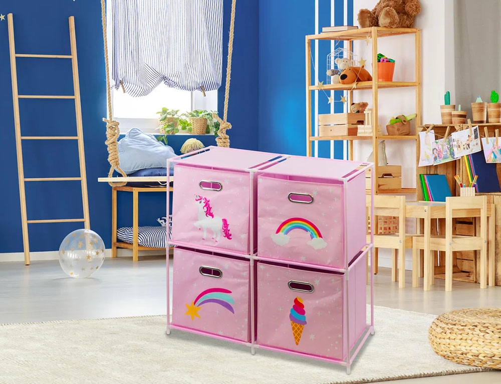 Παιδικό Δωμάτιο & Διακόσμηση Drawer Cabinet 4 Storage Boxes C80653200