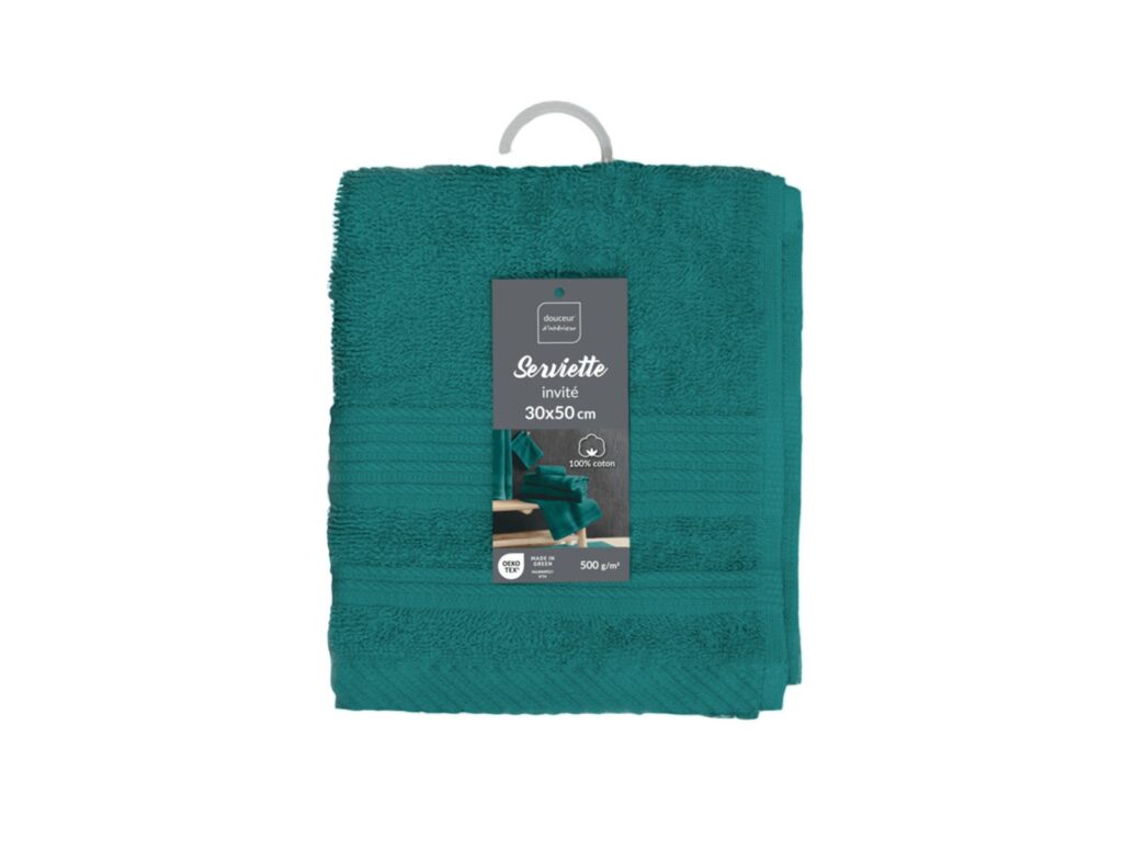 Πετσέτα Χεριών Douceur D'intérieur - 30X50Cm - Πράσινο