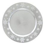 Πιάτα - Σετ Δείπνου/Καφέ Pres Plate Snowflake Silv 33Cm 183454Ar