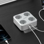 Πολύμπριζα Tessan Wall Socket Ts-302-De-C