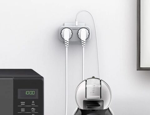 Πολύμπριζα Tessan Wall Socket Ts-Ws02De00