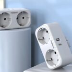 Πολύμπριζα Tessan Wall Socket Ts-Ws02De00