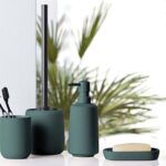 Ποτήρι Οδοντόβουρτσας Douceur D'intérieur Ceralia - 7.5X10.5Cm - Πράσινο