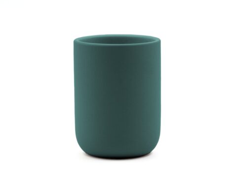 Ποτήρι Οδοντόβουρτσας Douceur D'intérieur Ceralia - 7.5X10.5Cm - Πράσινο