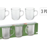Ποτήρια, Κούπες & Κανάτες Coffee Tea Glass Set 3Pcs Ye5000040