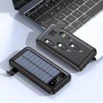 Powerbank με ηλιακό πάνελ - 4in1 - 10.000mah - KJ495 - 810378 - Black