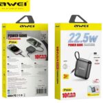 Powerbank - P86K - 10.000mah - AWEI - 008822 - Black