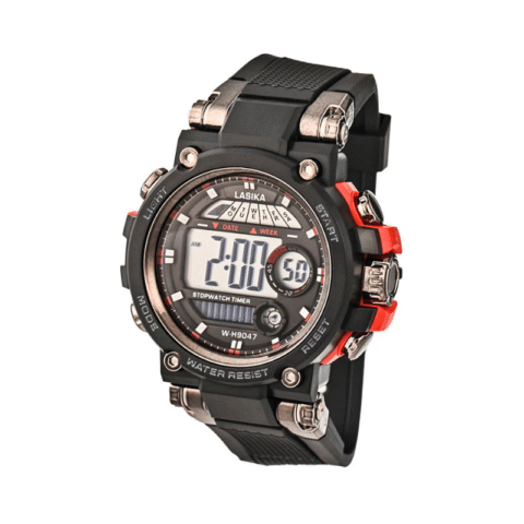 Ψηφιακό ρολόι χειρός - LS9047 - Lasika - 817322 - Black/Red