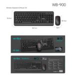 Σετ ασύρματο πληκτρολόγιο & ποντίκι - WB-900 - Weibo - 651381
