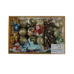 Σετ Χριστουγεννιάτικα στολίδια - 3cm - 24pcs - 402387