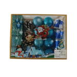 Σετ Χριστουγεννιάτικα στολίδια - 4cm - 20pcs - 023438