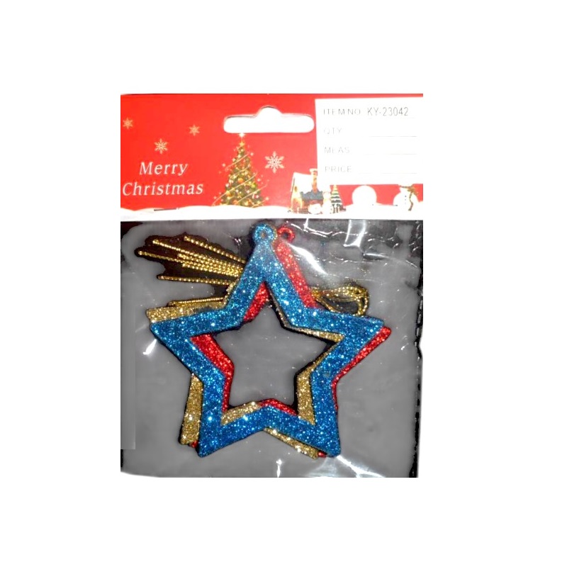 Σετ Χριστουγεννιάτικα στολίδια - 8.5*8.5cm - 3pcs - 230423
