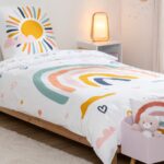 Σετ Παπλωματοθήκη-Μαξιλαροθήκη Atmosphera Rainbow - 140X200Cm - 2 Τμχ