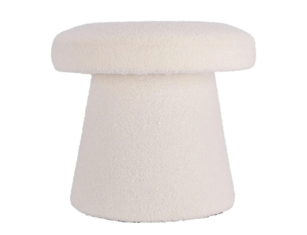 Σκαμπό & Πουφ Footstool Mushroom 43Cm White Aak400100