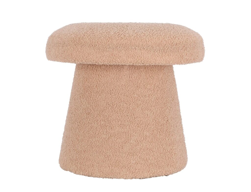 Σκαμπό & Πουφ Footstool Mushroom Teddy Beige Aak400110