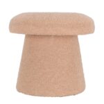 Σκαμπό & Πουφ Footstool Mushroom Teddy Beige Aak400110