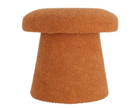 Σκαμπό & Πουφ Footstool Mushroom Teddy Brown Aak400120