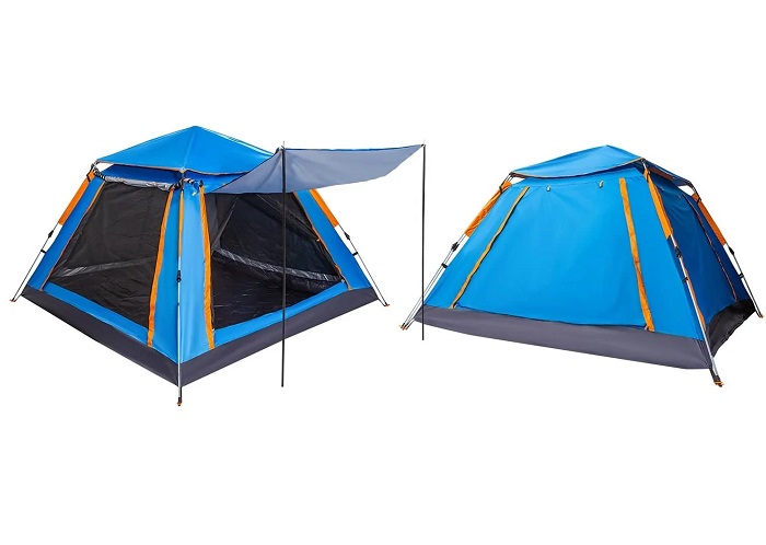 Σκηνή Camping 3 ατόμων με σκίαστρα - YB3021 - 2x2m - 960002 - Blue
