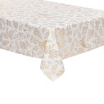 Τραπεζομάντηλα & Πετσέτες Δειπνου Gld Wht Anti-Stain Tablecloth Atmosphera 191462