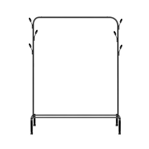 Τροχήλατη κρεμάστρα δαπέδου - YP603 - 522565 - Black