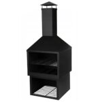 Τζακια Και Εστίες Φωτιάς Βεράντας - Κήπου Chimney Fireplace Metal H118Cm Cm7000290