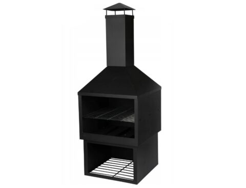 Τζακια Και Εστίες Φωτιάς Βεράντας - Κήπου Chimney Fireplace Metal H118Cm Cm7000290