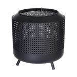 Τζακια Και Εστίες Φωτιάς Βεράντας - Κήπου Fire Basket 50X50X51Cm Black Fb8200820