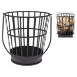 Τζακια Και Εστίες Φωτιάς Βεράντας - Κήπου Fire Basket Metal Handle Fb8200350