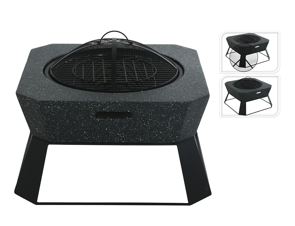 Τζακια Και Εστίες Φωτιάς Βεράντας - Κήπου Fire Bowl Mgo Bbq Rack Cm7000250