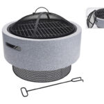 Τζακια Και Εστίες Φωτιάς Βεράντας - Κήπου Fire Bowl Mgo With Bbq Rack Cm7000140