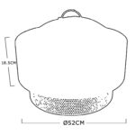 Τζακια Και Εστίες Φωτιάς Βεράντας - Κήπου Fire Bowl Mgo With Bbq Rack Cm7000140