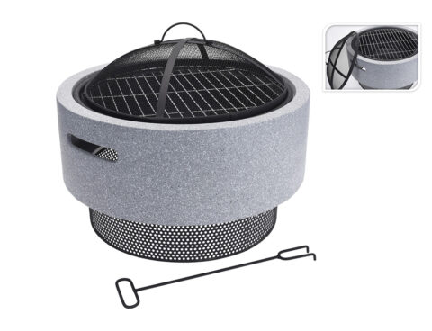 Τζακια Και Εστίες Φωτιάς Βεράντας - Κήπου Fire Bowl Mgo With Bbq Rack Cm7000140