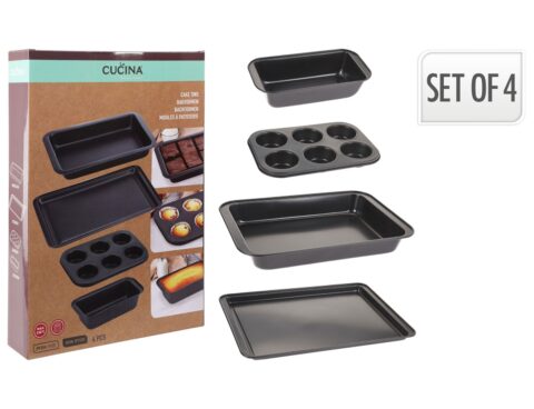 Φόρμα Για Κεικ Baking Set 4Pcs Metal 170491980