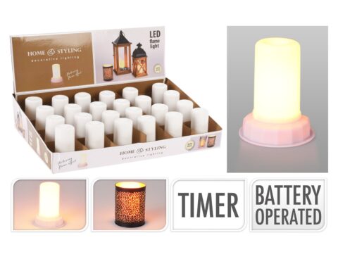 Φωτιστικά Μπαταρίας & Ηλιακά Led Lamp Flame Effect Timer Anx002000