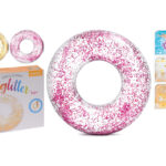 Φουσκωτά & Στρώματα Θαλάσσης Tube Transparent Glitters Diameter 107Cm Assorted
