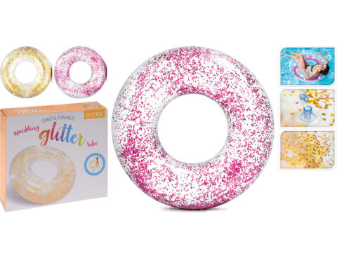 Φουσκωτά & Στρώματα Θαλάσσης	 Tube Transparent Glitters Diameter 107Cm Assorted