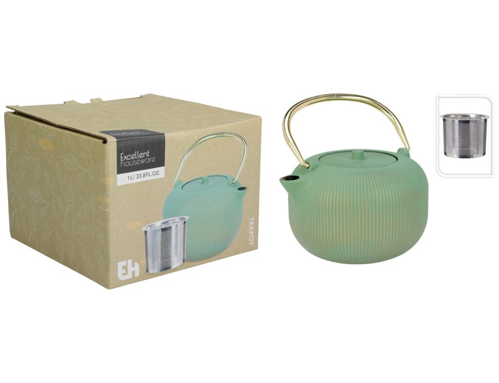 Για Το Τσάι Σας Teapot Iron 1000Ml Green Clr C82000030