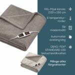 Ηλεκτρική Κουβέρτα Beurer HD150XXL 200 x 150 cm Χρώμα Τεφρόχρουν πολυεστέρας